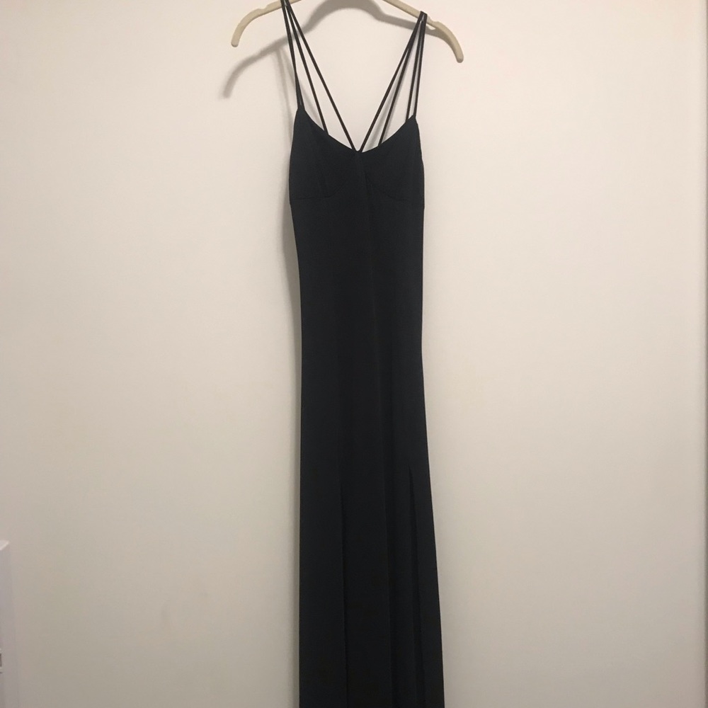 Black maxi dress